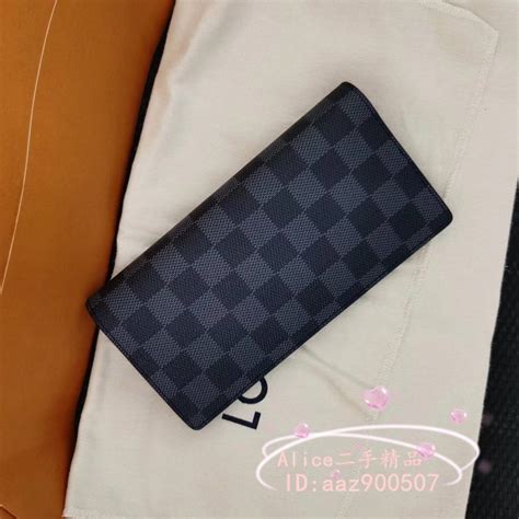 lv n62665 damier 經典棋盤格長夾|Brazza 錢包 Damier Graphite 帆布 .